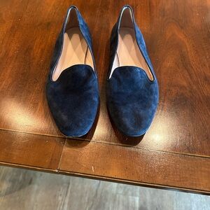 J Crew size 8 Navy Blue Suede Women's Loafers